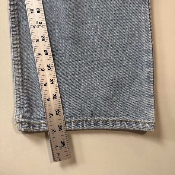 Levis 550 Jeans Mens 40x34 Blue Relaxed Fit Tapered Leg Light Wash Cotton Denim - Picture 10 of 12